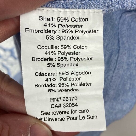 Anthropologie Pankaj Nidhi Blue Tee Embroidered Size Small Short Sleeve Top Boho - Picture 5 of 8